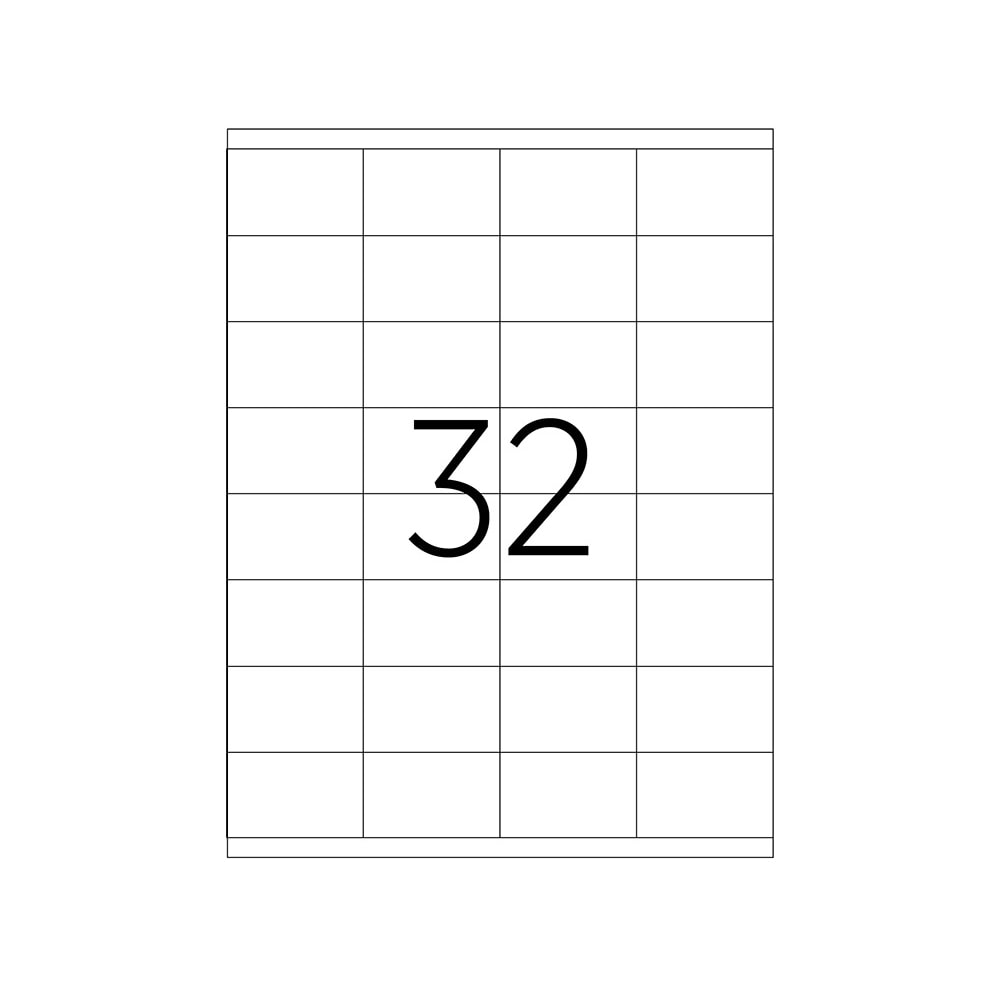 Tanex Laser Etiket 52,5x35 mm TW-2032