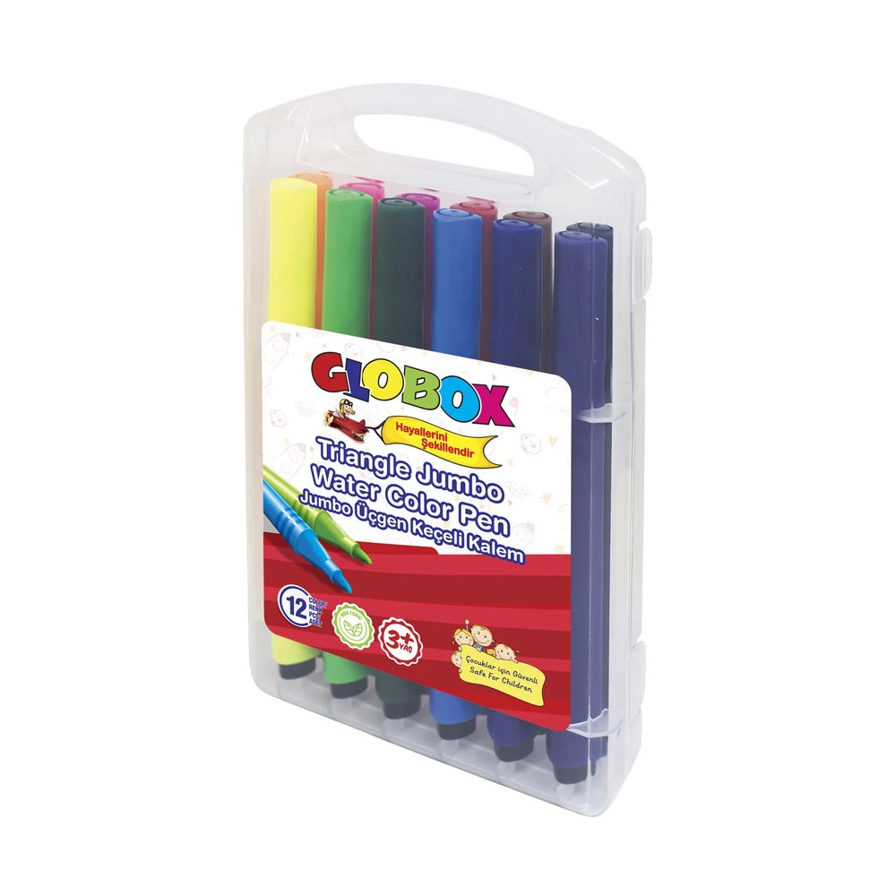 Globox Keçeli Kalem Jumbo Üçgen 12'li
