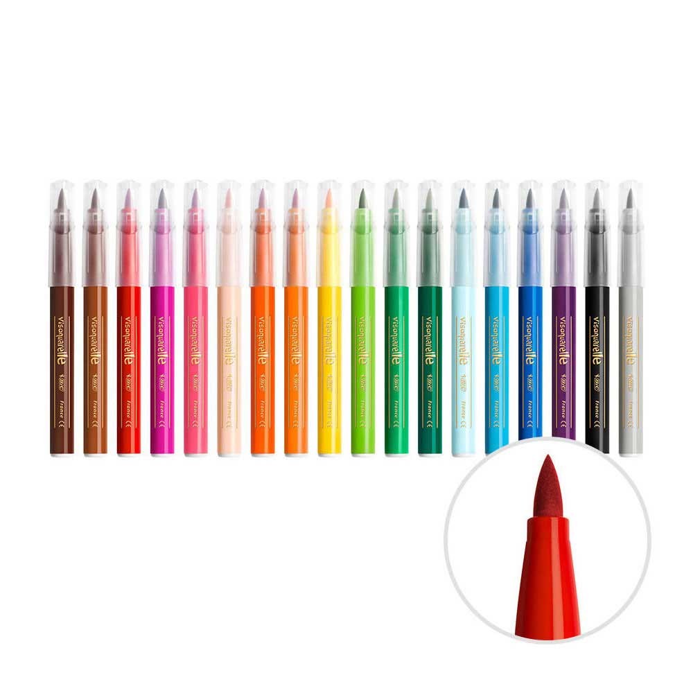 Bic Keçeli Kalem Fırça Uçlu 18'li