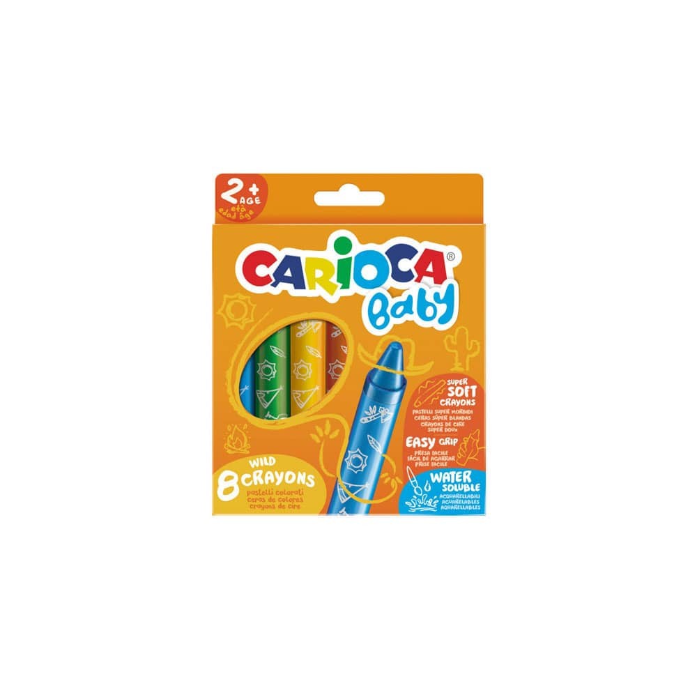 Carioca Pastel Boya Jumbo Bebek 8'li