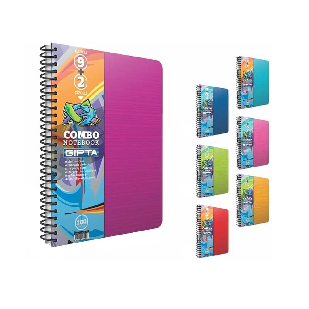 Gıpta Defter Combo Spiralli Seperatörlü Pp Kapak A4 9+2 210 Yaprak