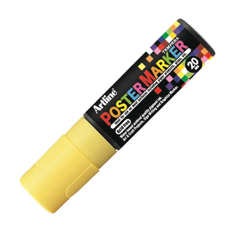Artline Poster Markör 20.0 mm Fosforlu Sarı