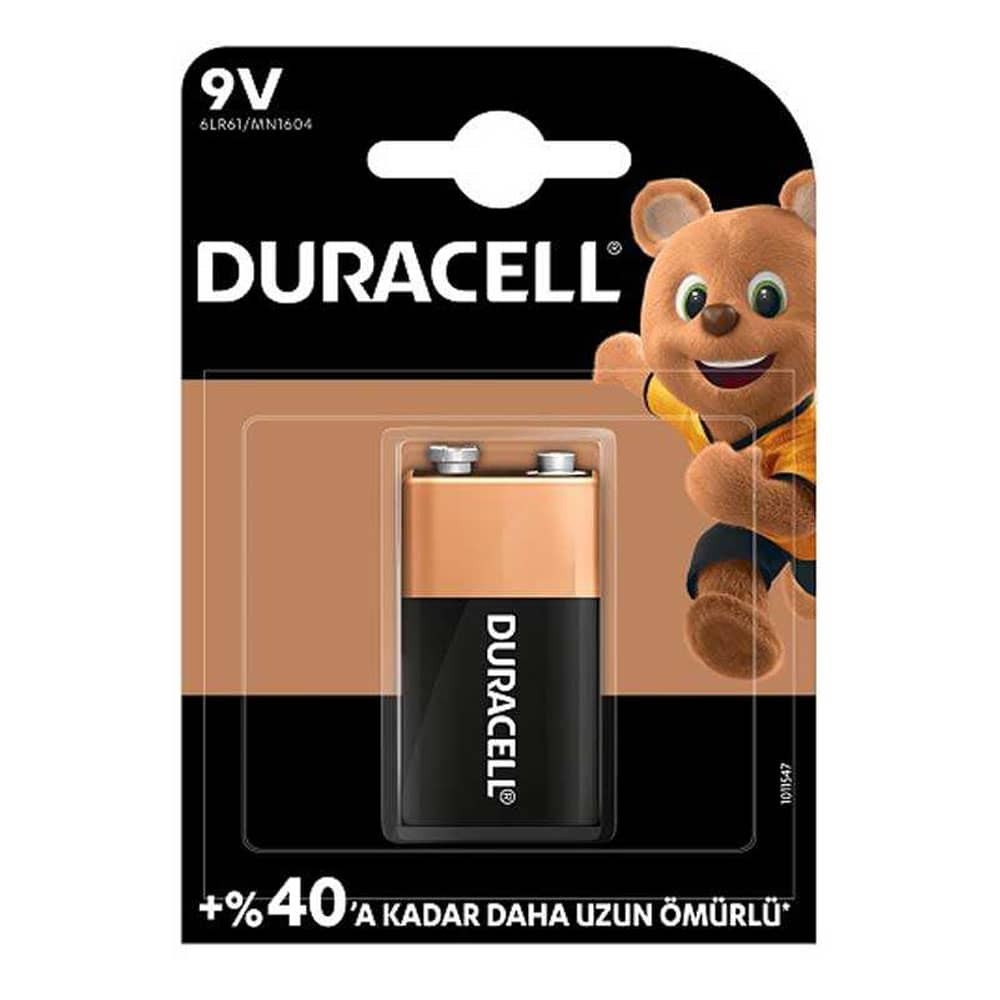 Duracell Pil 9 Volt 6LR61 Tekli