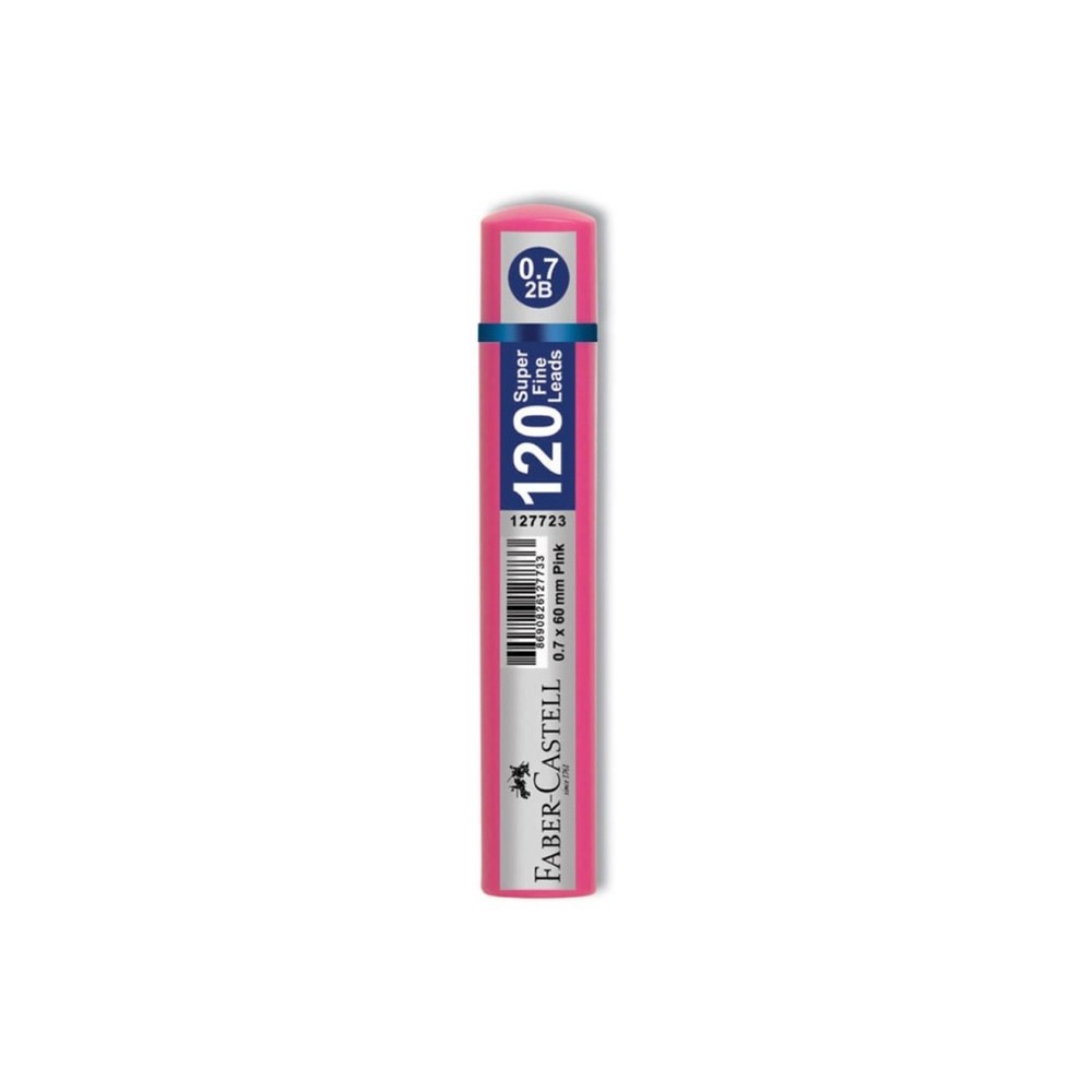 Faber-Castell Grip Min 2B 60 mm 120'li Tüp Uç 0.7 mm Pembe