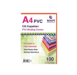Mapi Cilt Kapağı a4 160 mic pvc Opak Turuncu