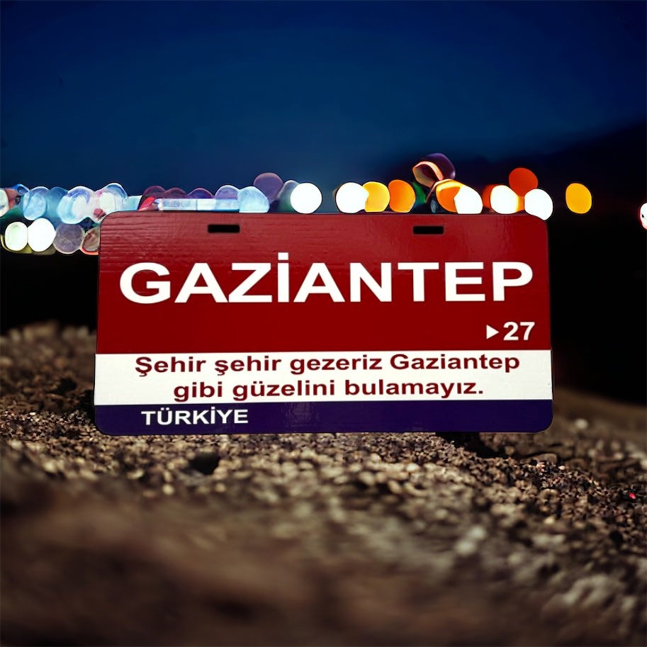 Gaziantep Sokak Tabelası