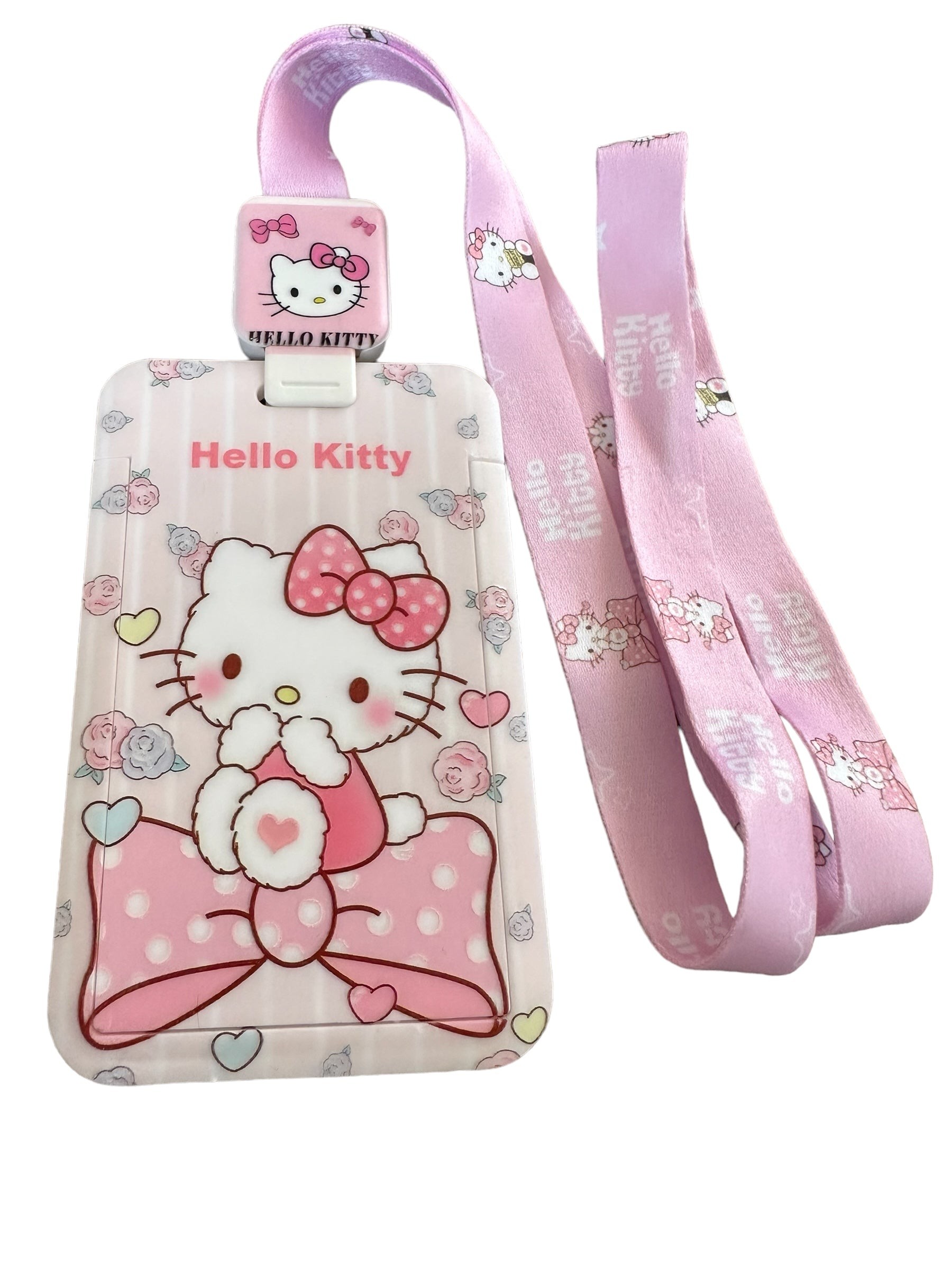 Hello Kitty - Flowers Yoyo Askılı Kartlık