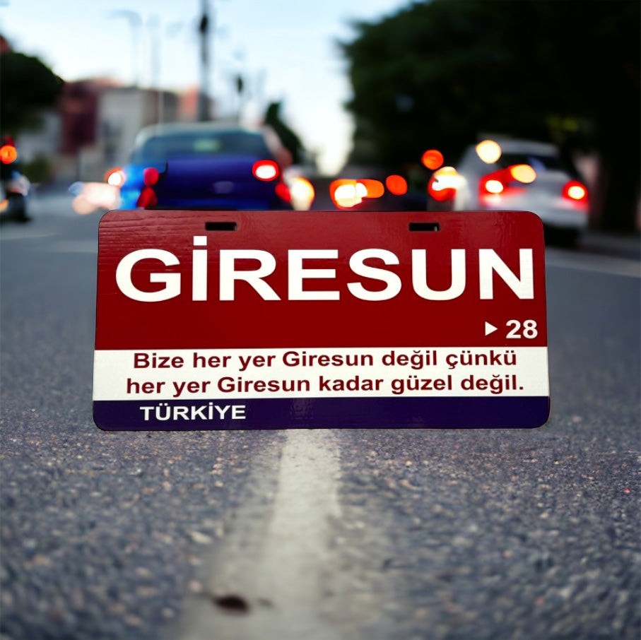 Giresun Sokak Tabelası