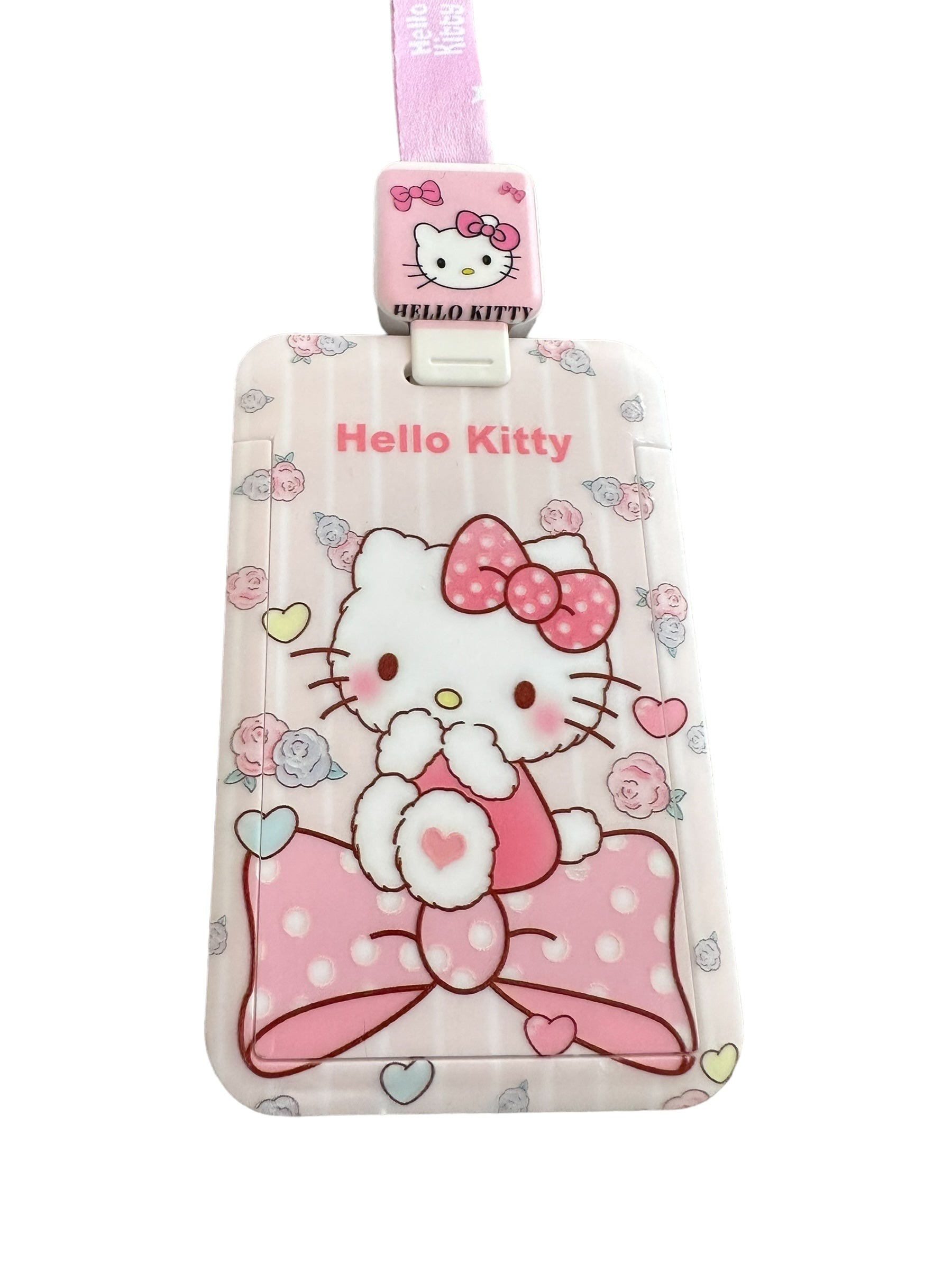 Hello Kitty - Flowers Yoyo Askılı Kartlık