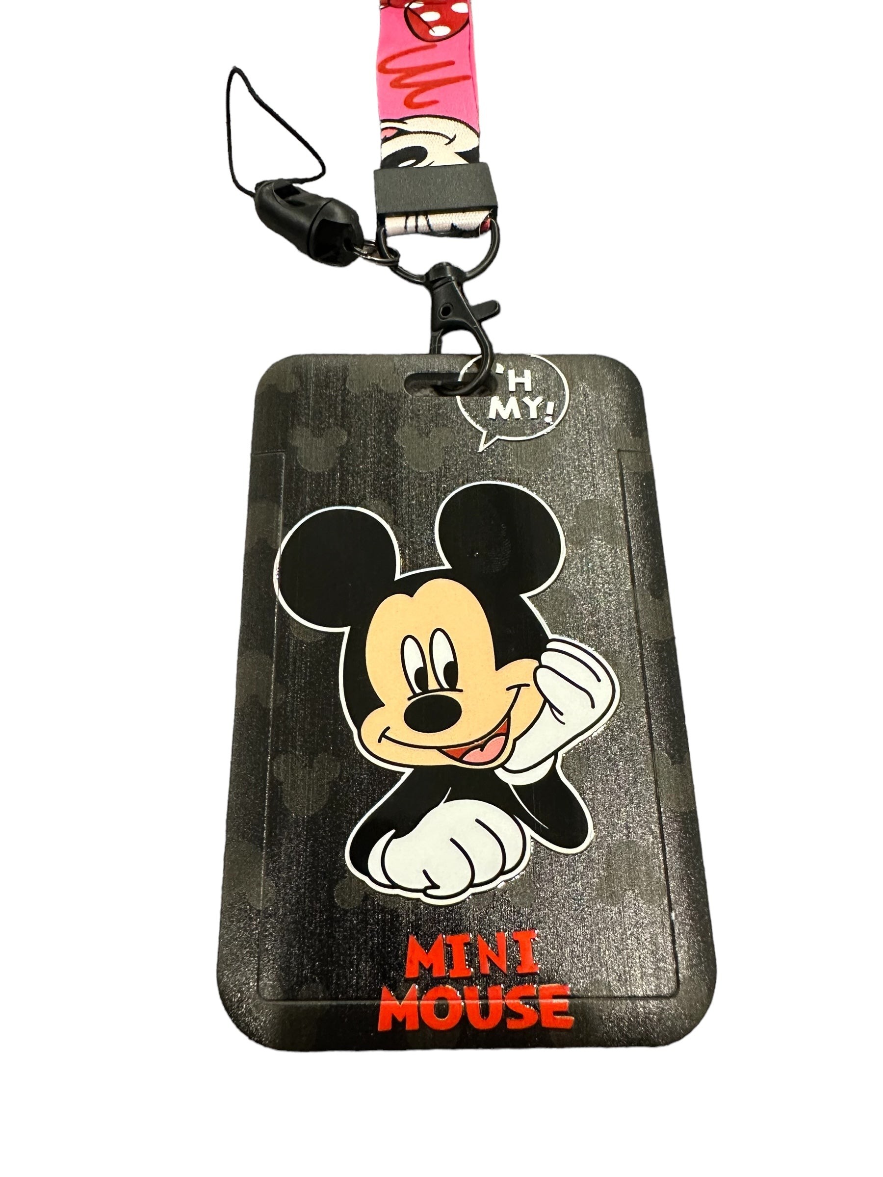 Mini Mouse Askılı Kartlık-Siyah