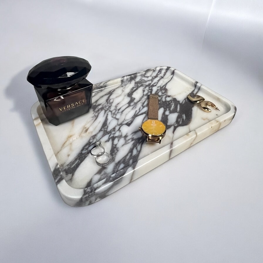 Calacatta Viola Marble Decorative Tray