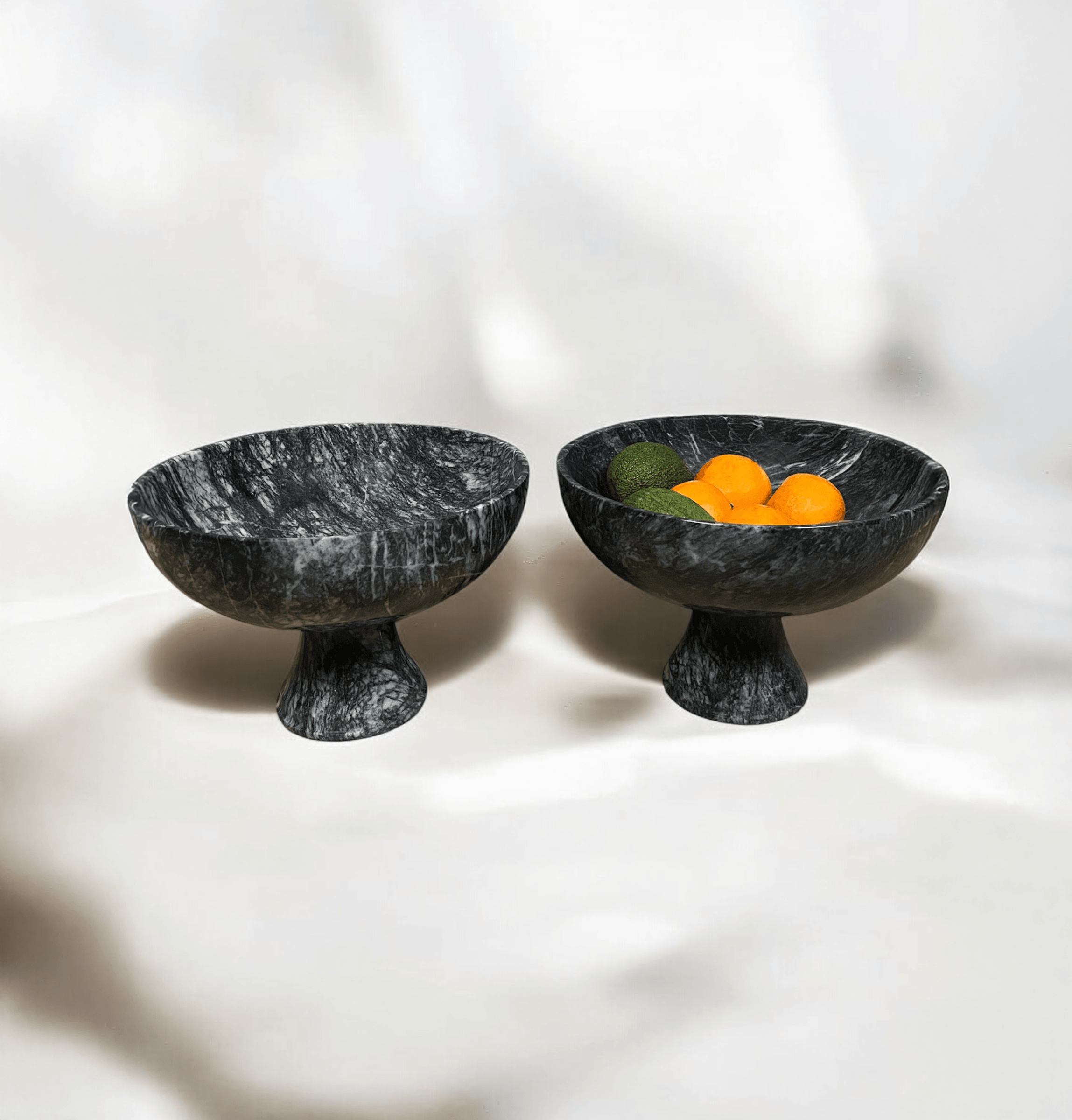 Marble Large Fruit Bowl & Large Decorative Bowl