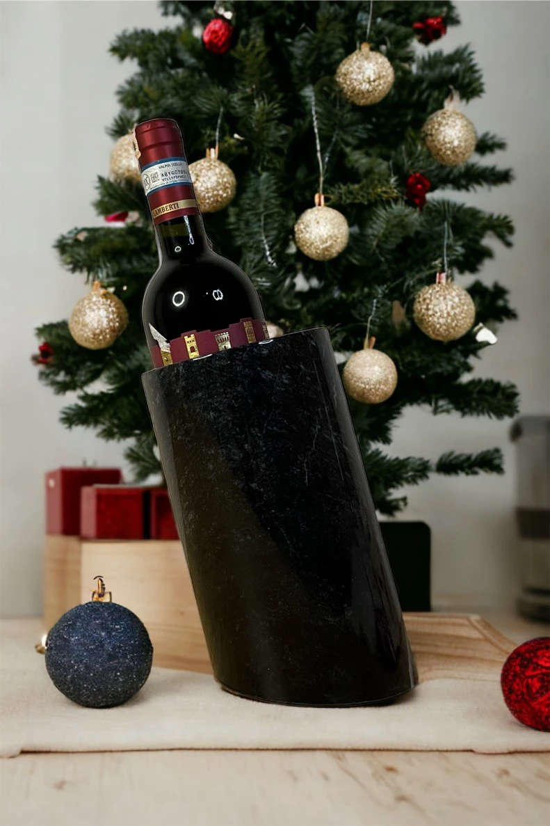 Black Marble Bottle Cooler