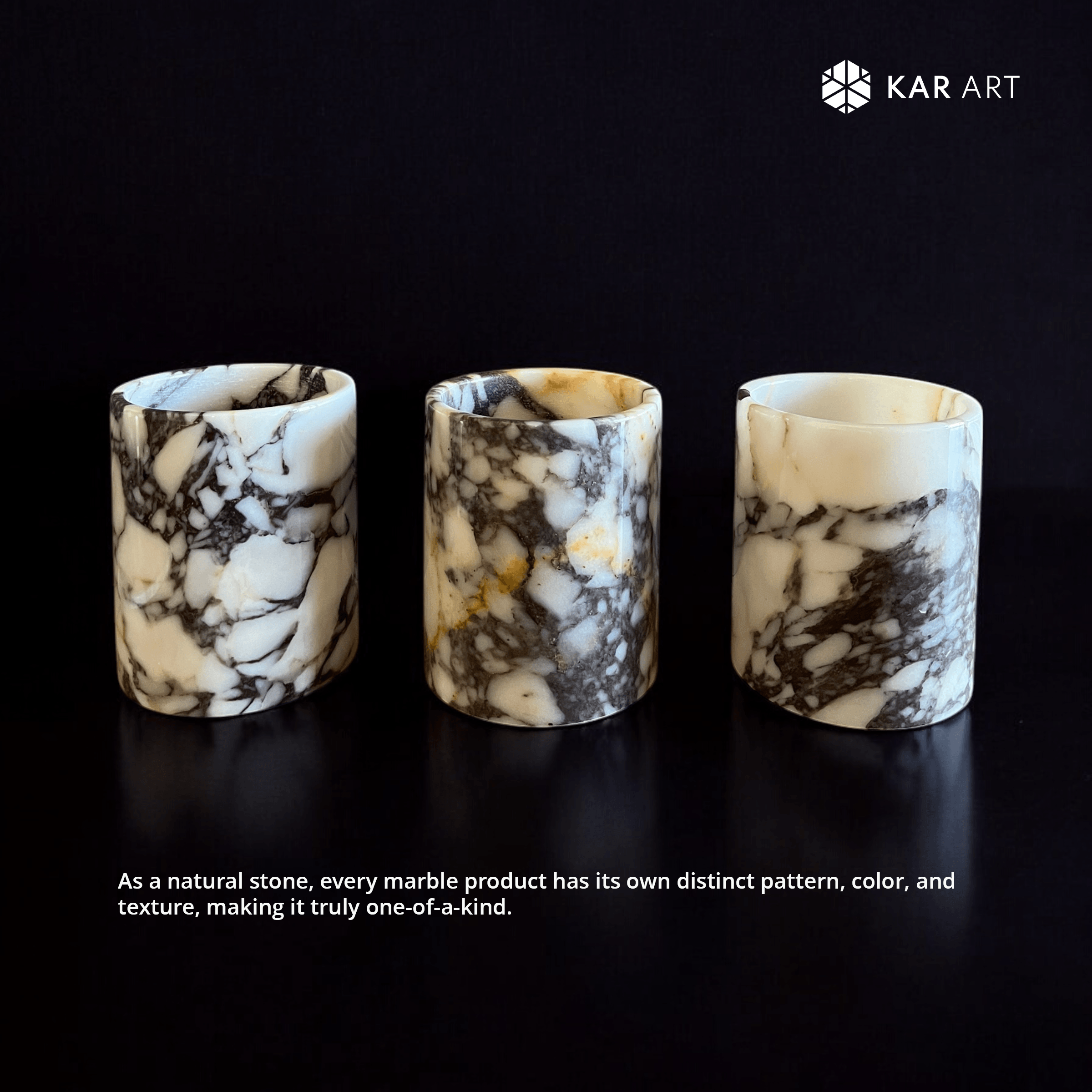 Marble Spoon Holder & Decorative Vase - Large Size