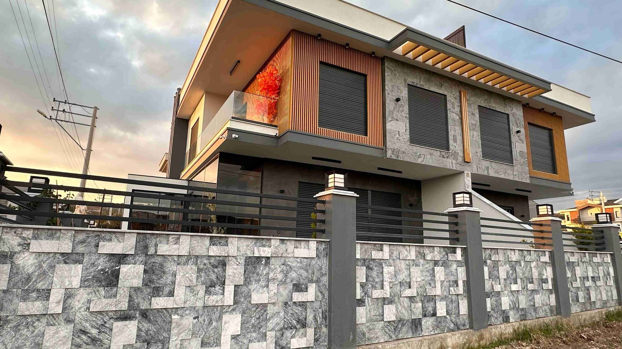 Exterior Wall Panel Pineta Black Marble