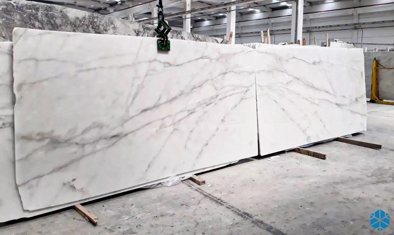 Arctic White Marble Slab