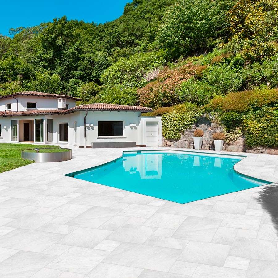 Outdoor Pavers - Snow Marble (Ibiza White)