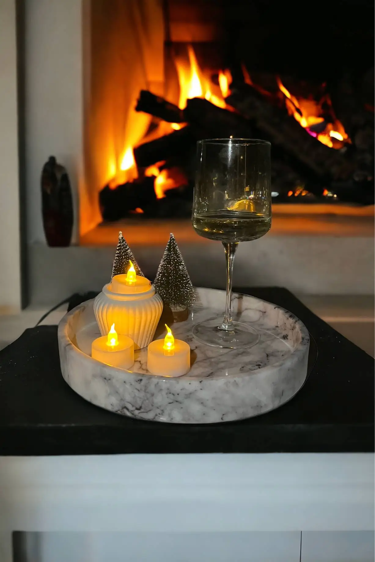 Lilac Marble Decorative Tray