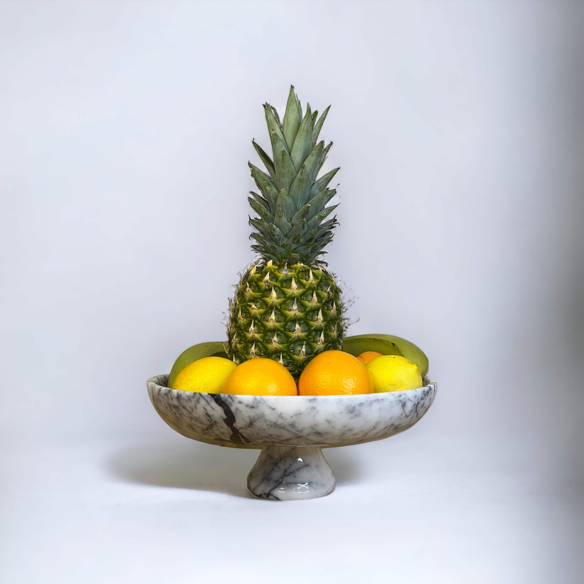 Marble Fruit Bowl with Legs & Decorative Bowl