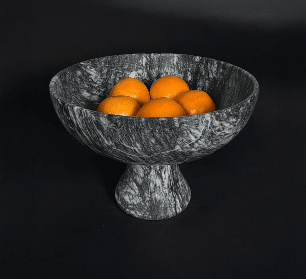 Marble Large Fruit Bowl & Large Decorative Bowl