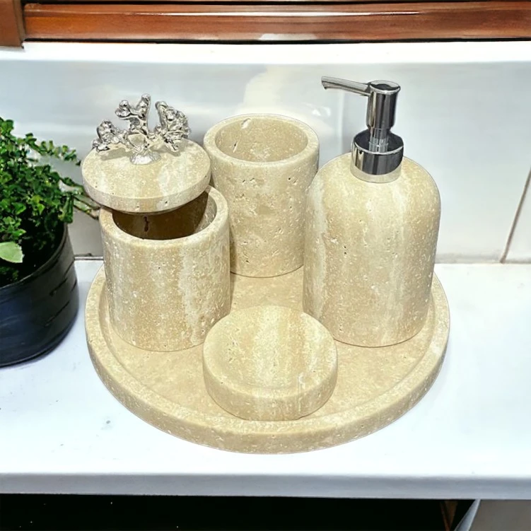 Travertine Bathroom Set-5