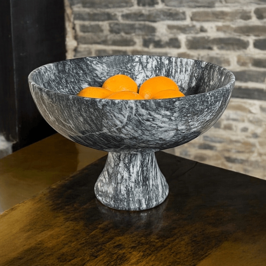 Marble Large Fruit Bowl & Large Decorative Bowl