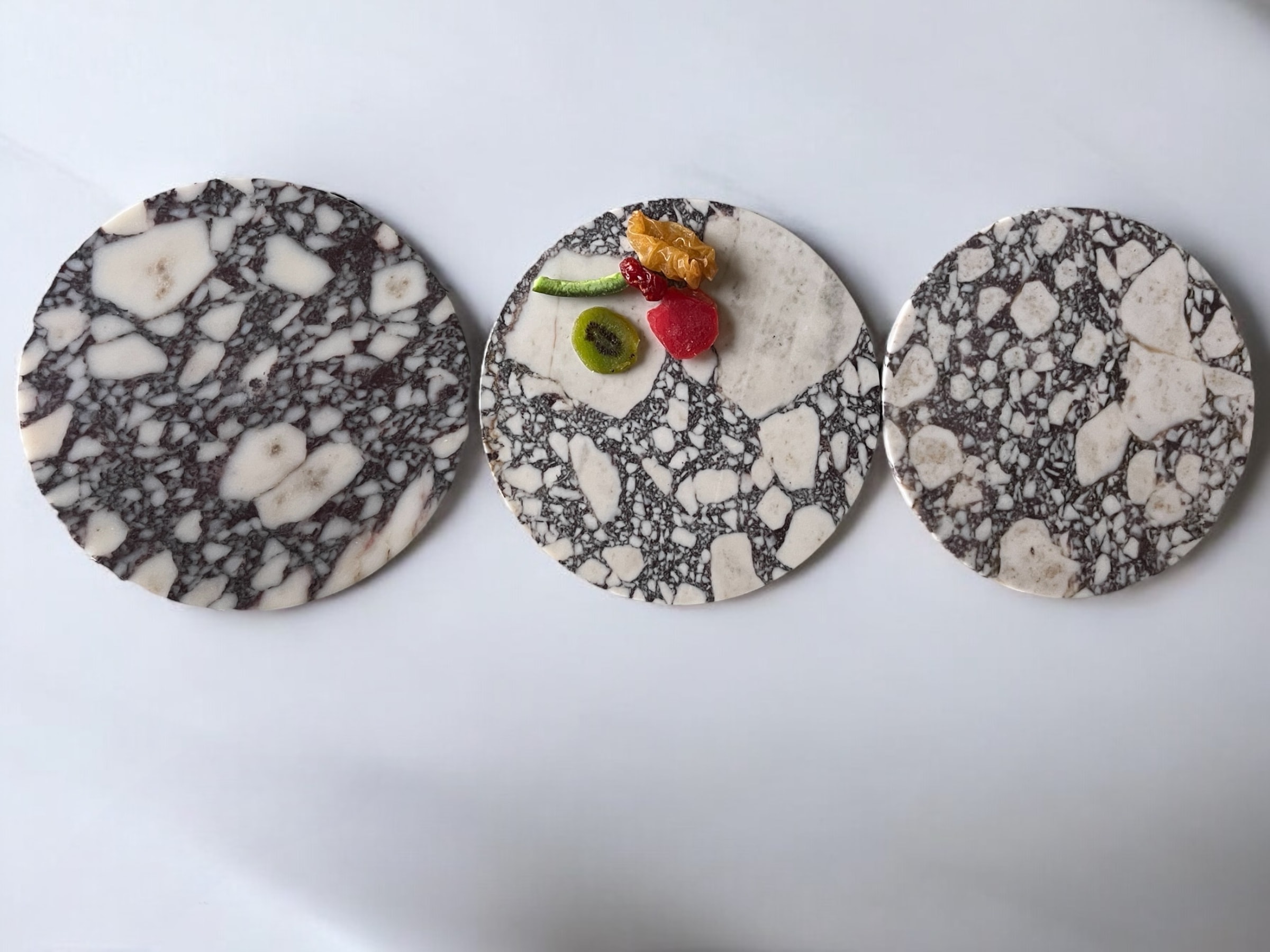 Calacatta Viola Round Serving Plate & Cheese Plate