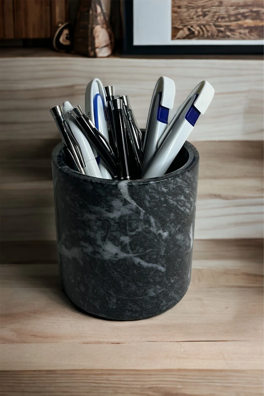 Marble Pencil Holder