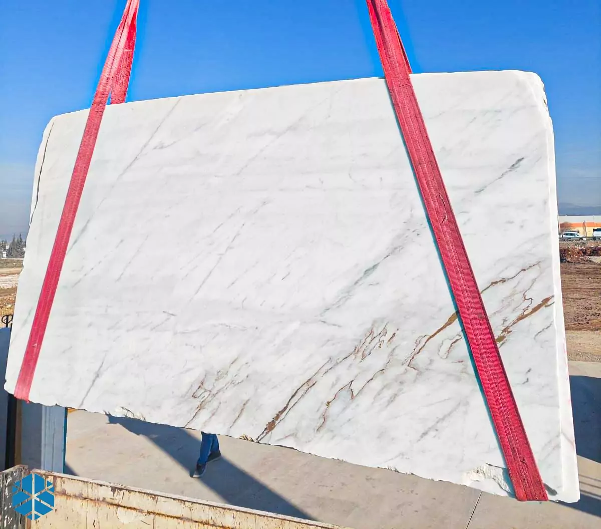 Arctic White Marble Slab