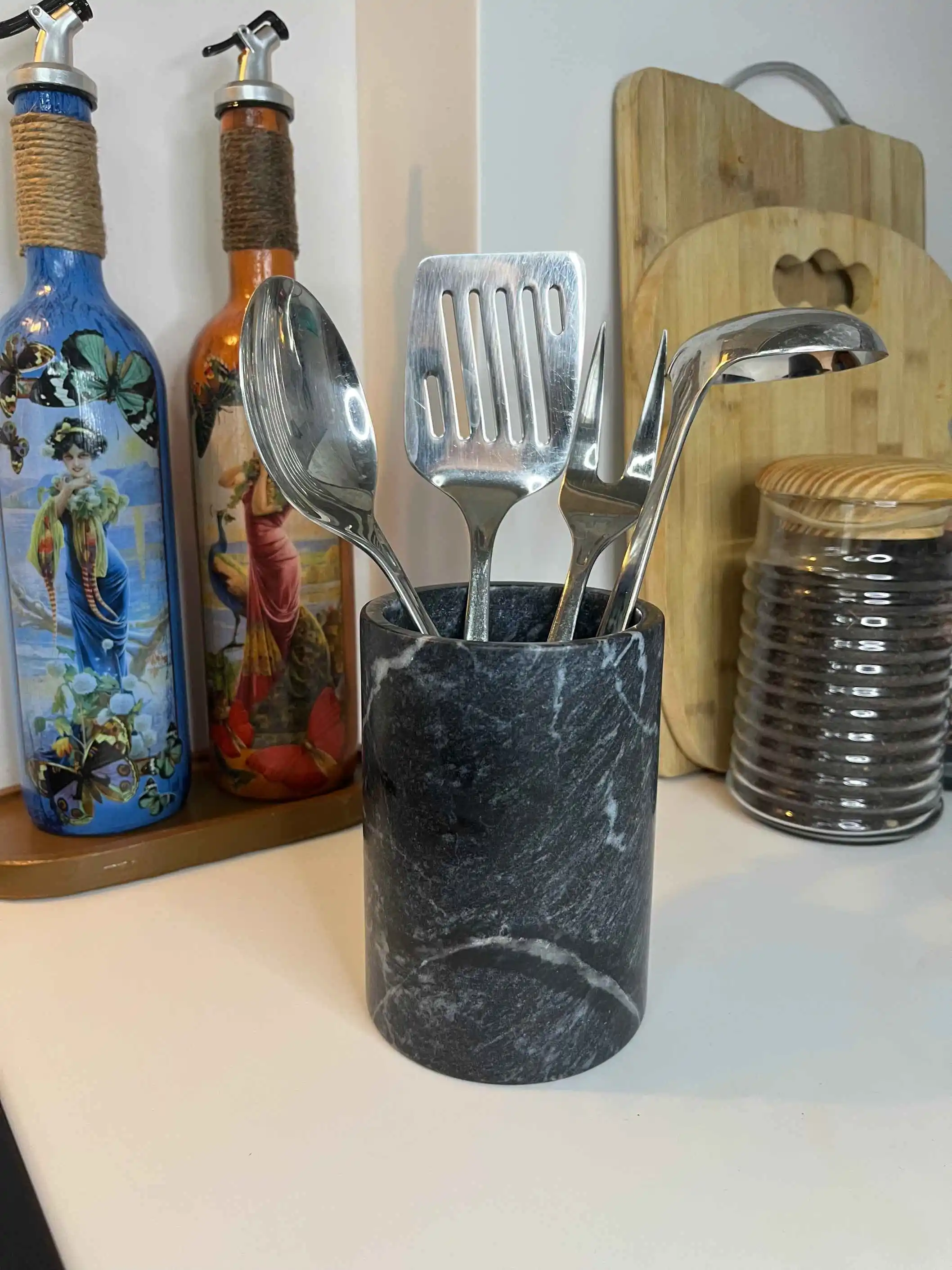 Marble Utensil Holder