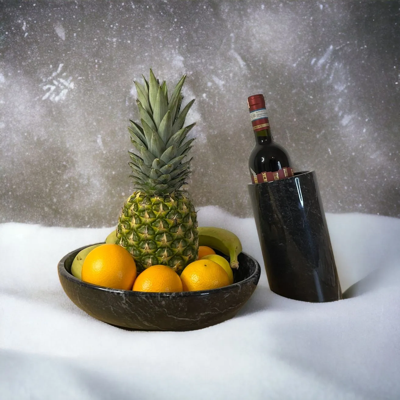 Black Marble Bottle Cooler
