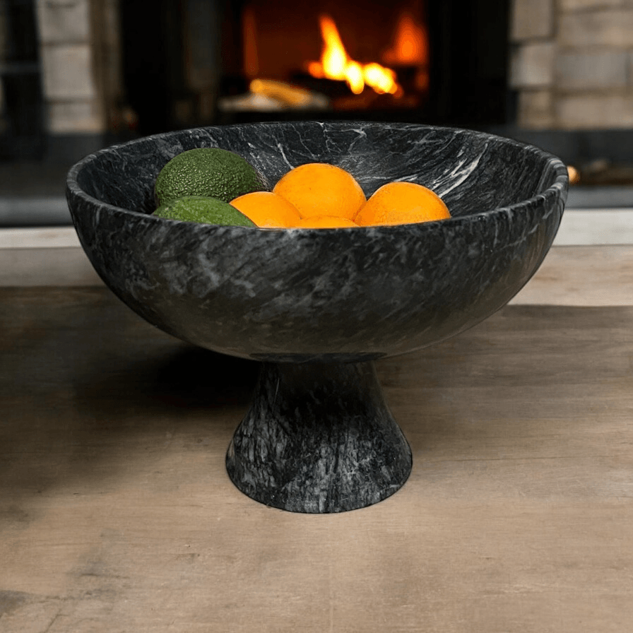 Marble Large Fruit Bowl & Large Decorative Bowl