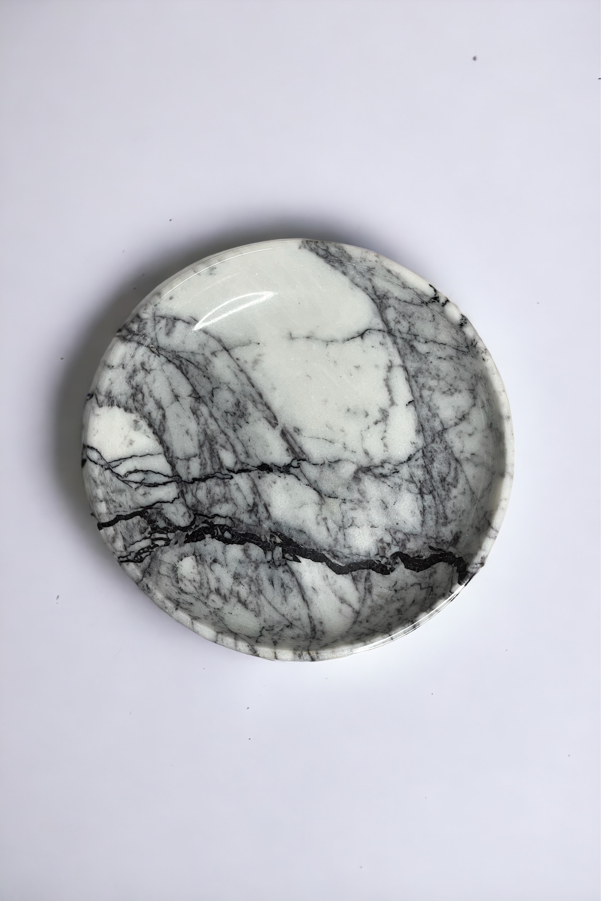Marble Fruit Bowl with Legs & Decorative Bowl