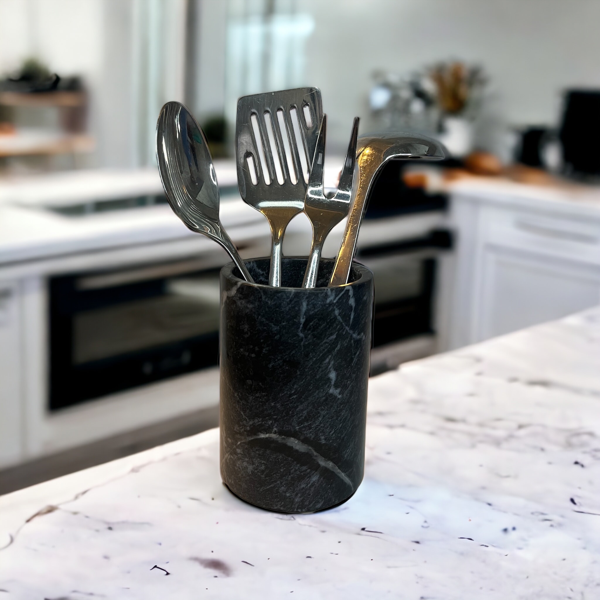 Marble Spoon Holder & Decorative Vase