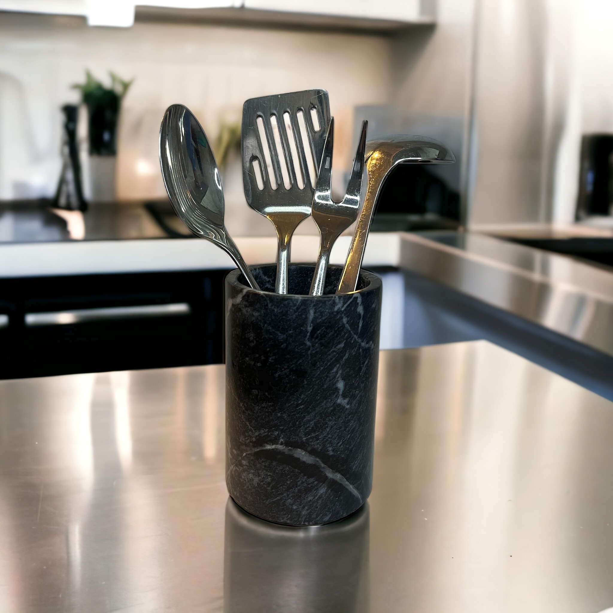 Marble Spoon Holder & Decorative Vase