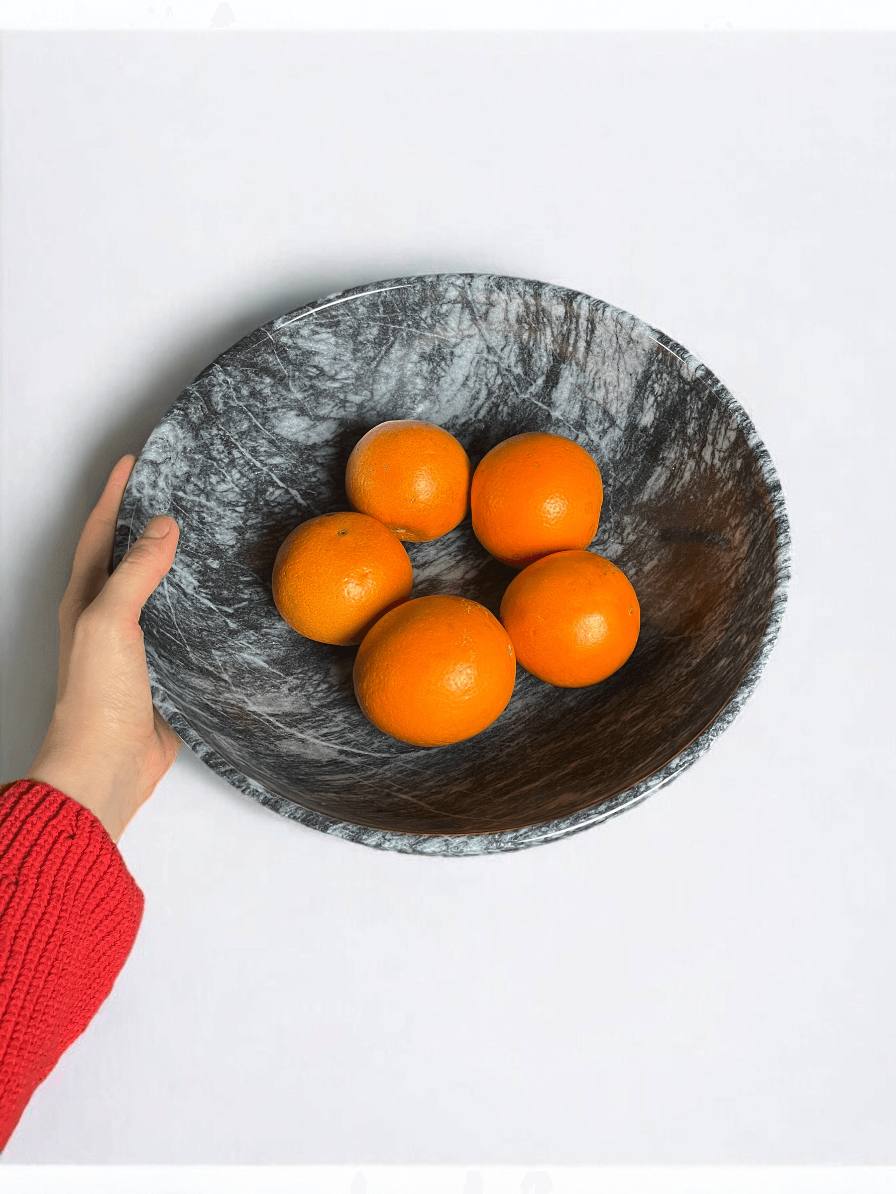 Marble Large Fruit Bowl & Large Decorative Bowl