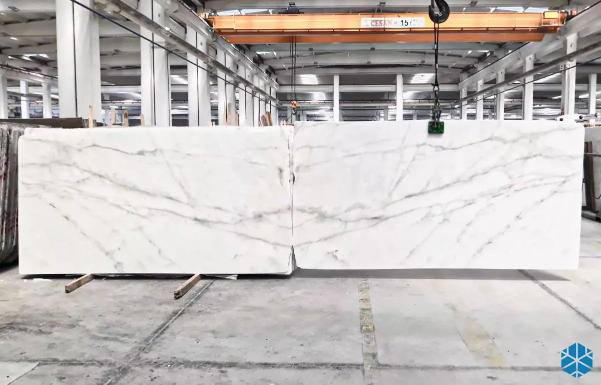 Arctic White Marble Slab