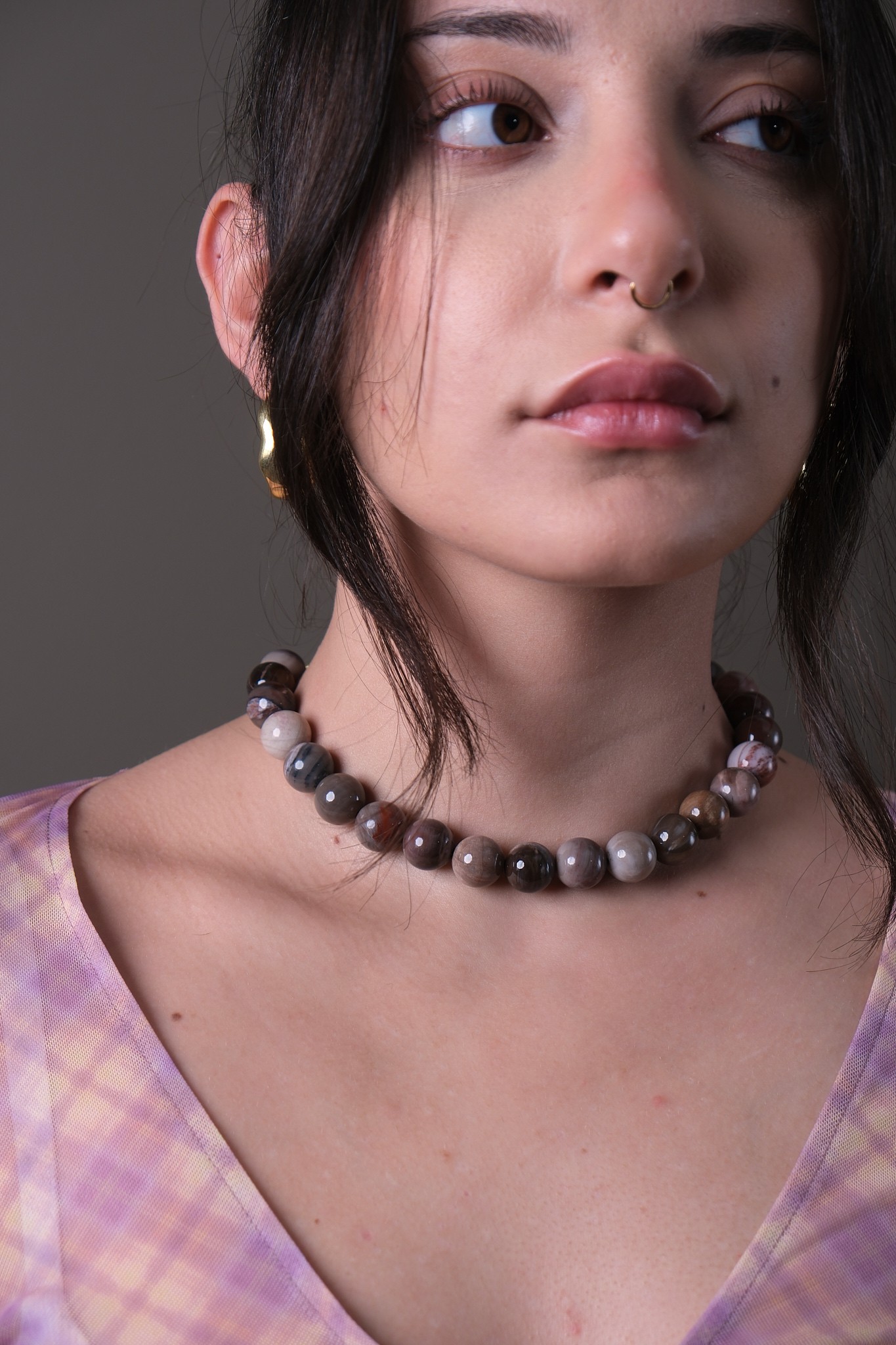 Wood Agate Kolye