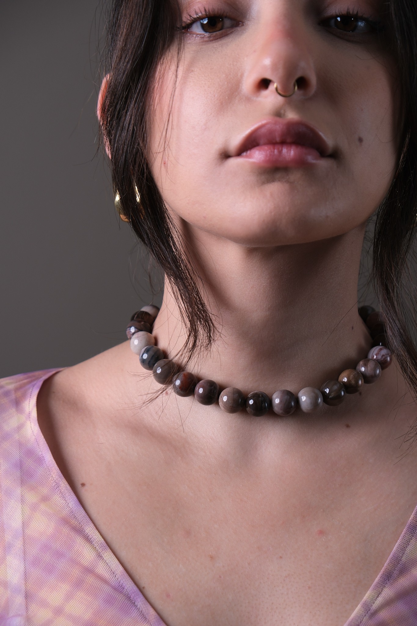 Wood Agate Kolye