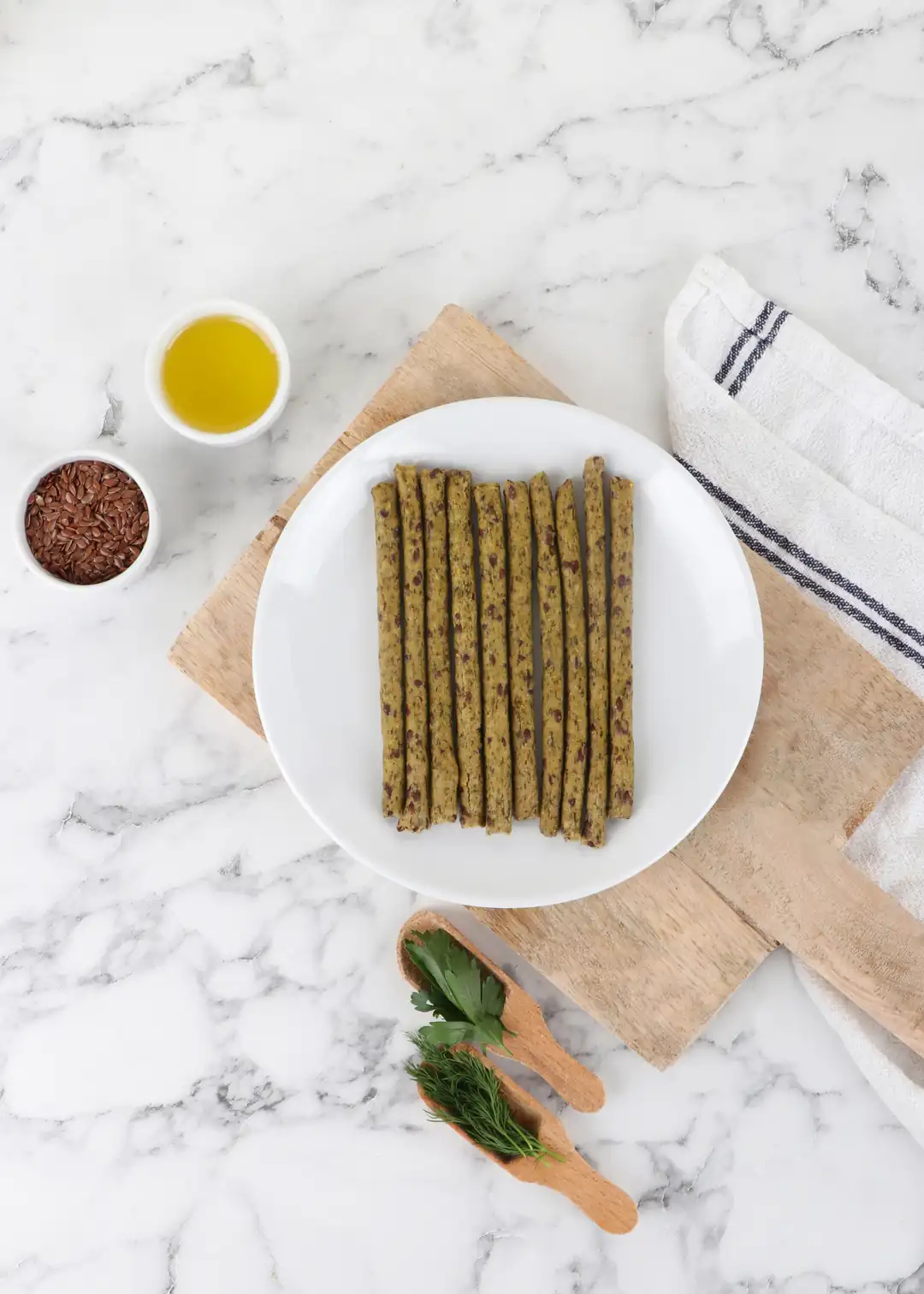 Glutensiz Maydanozlu ve Dereotlu Grissini-80 g