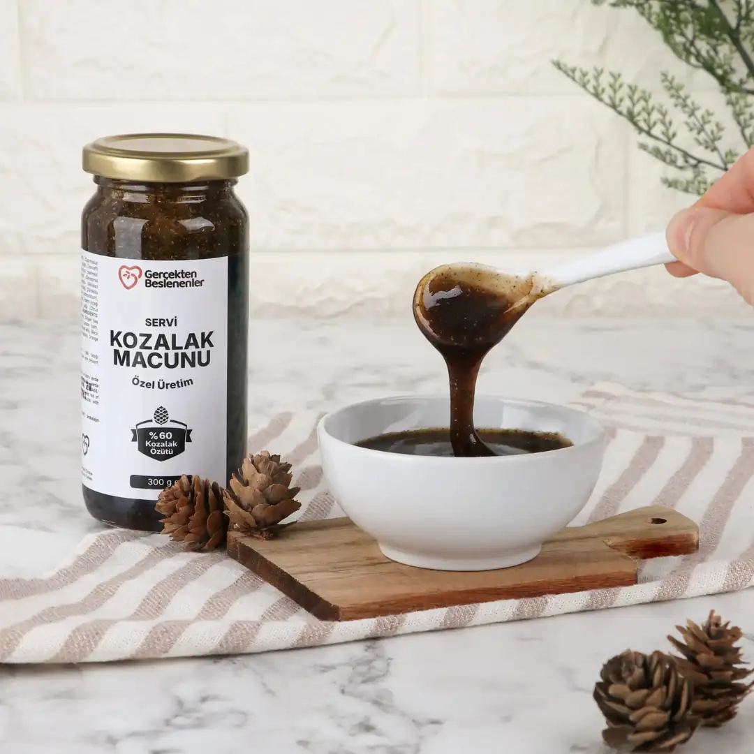 Doğal Servi Kozalak Macunu Propolis, Bal ve Bitkisel Karışım