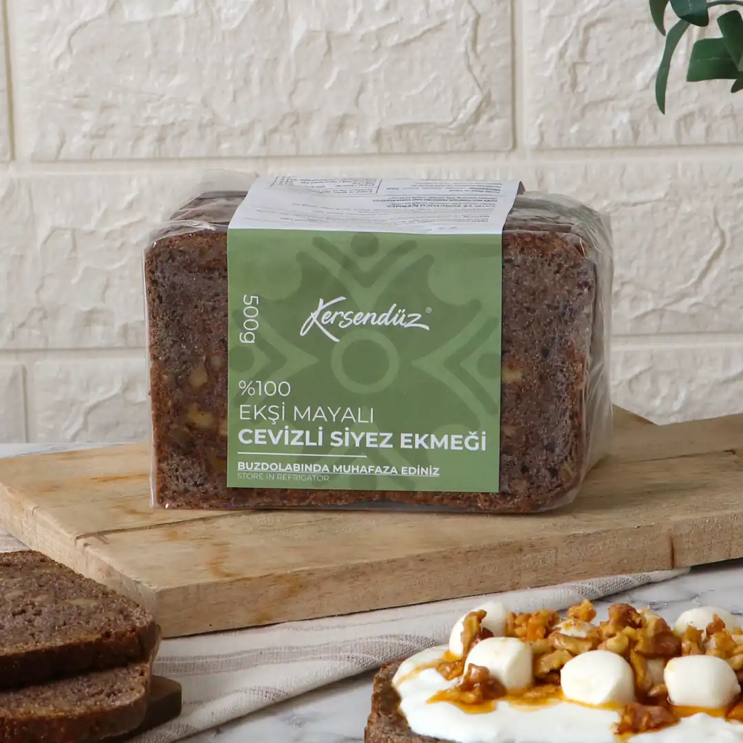 Ekşi Mayalı Cevizli Siyez Ekmek 500 g