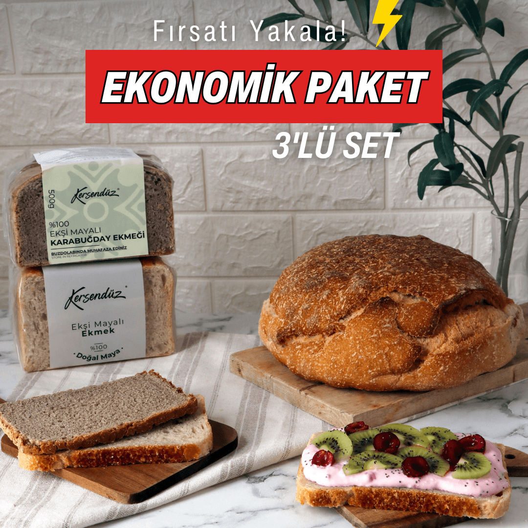 %100 Ekşi Mayalı (Artizan-Karabuğday-Tost Ekmeği)