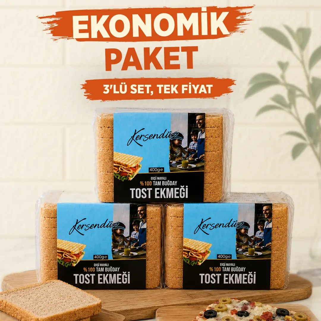 Ekşi Mayalı Tost Ekmeği 3x400 g