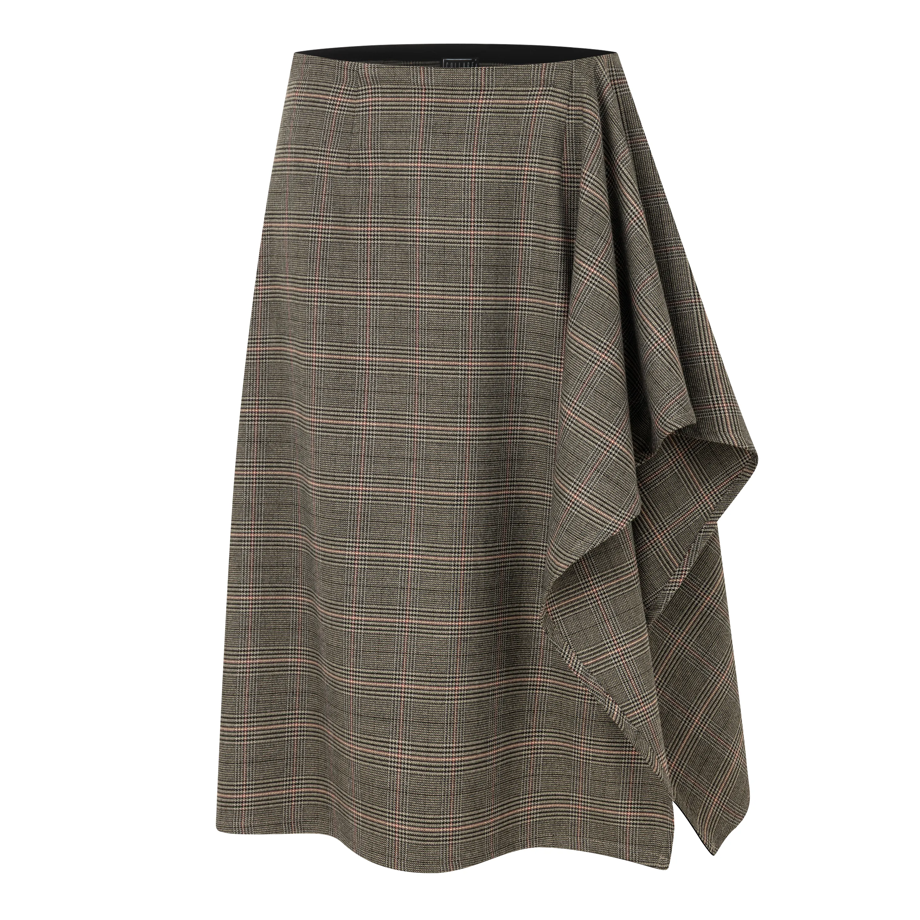 Volanlı Etek, Gri Ekose