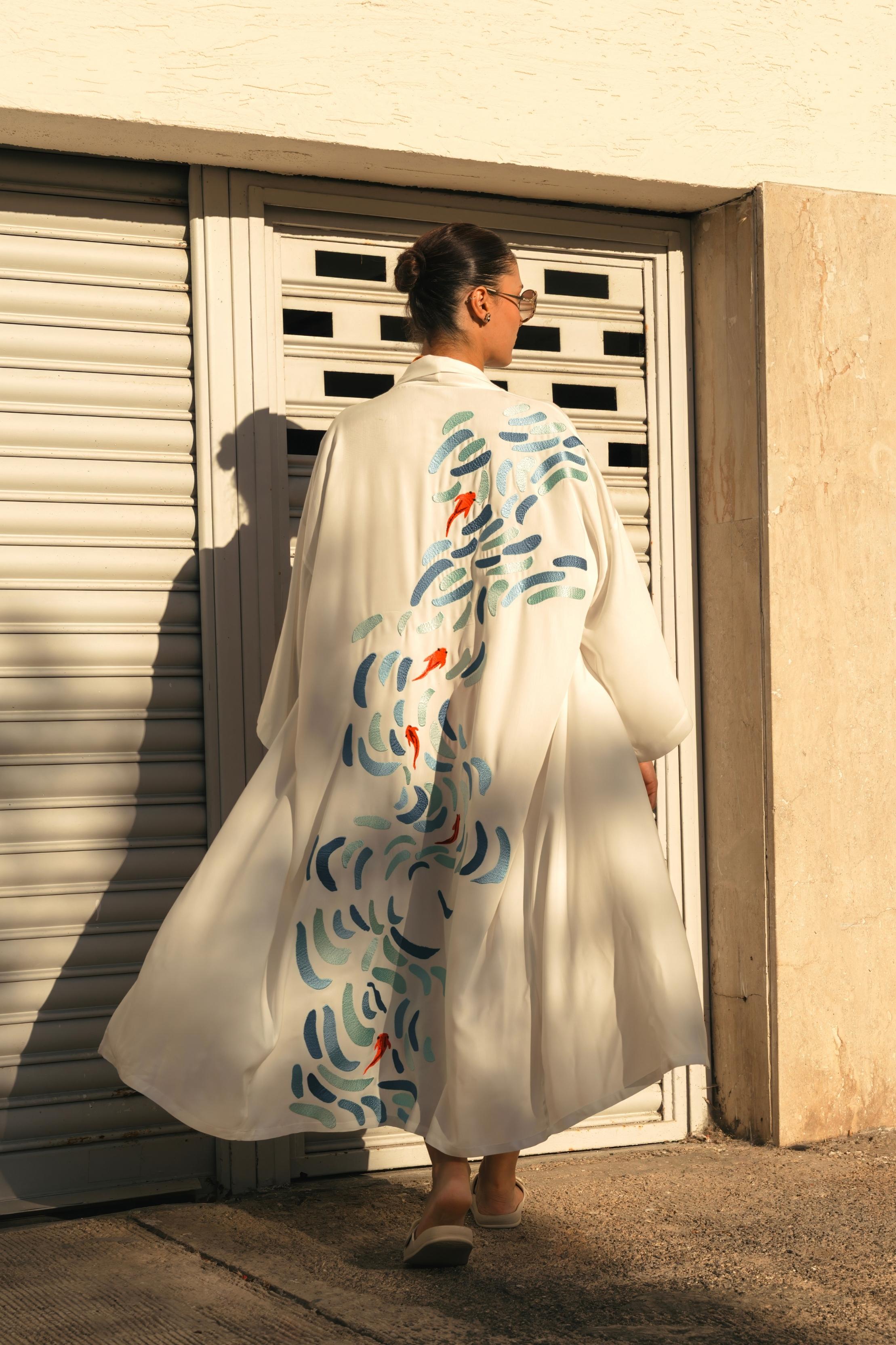Koi Maxi Kimono in Viscose