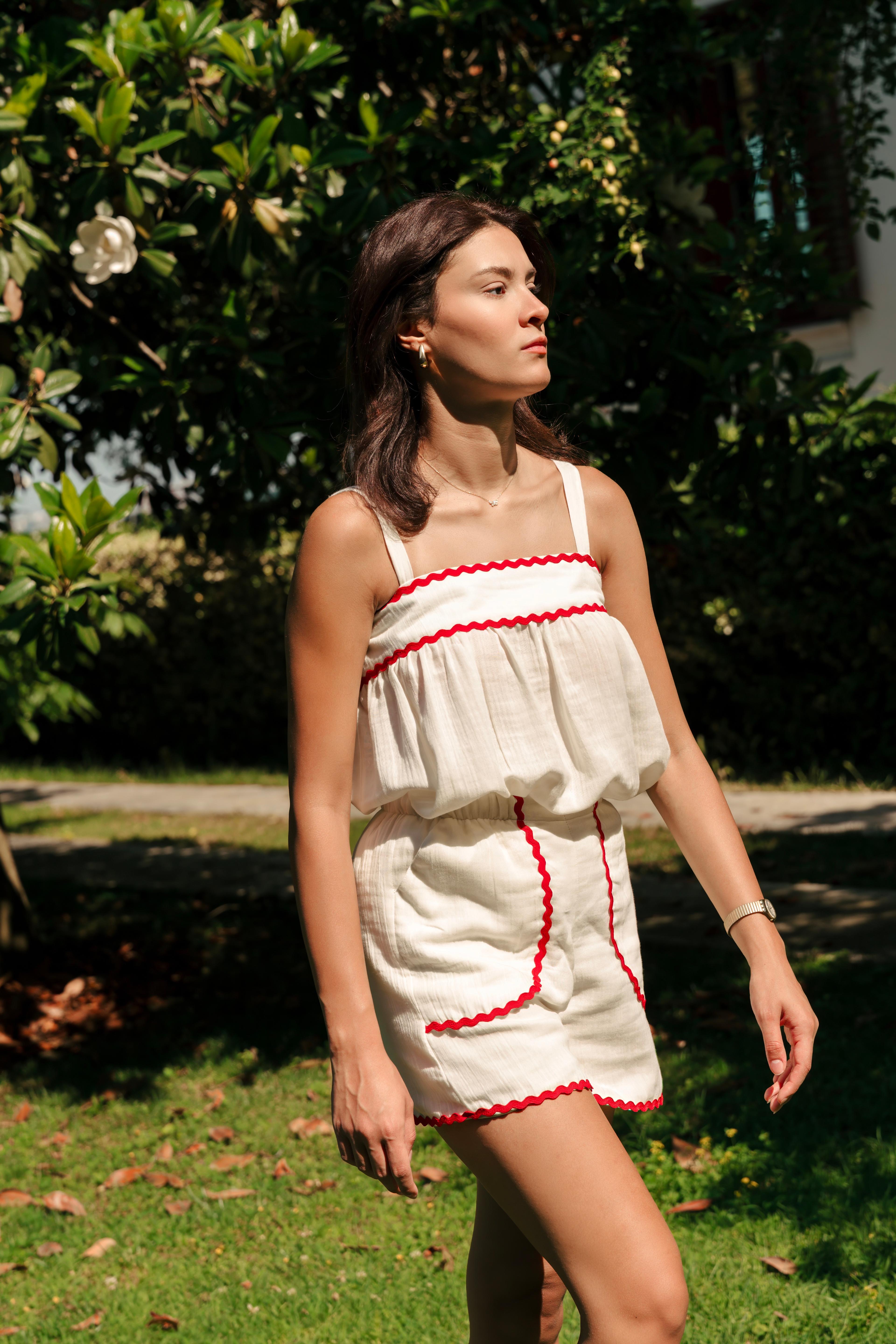 Playful Two-Piece Set in Muslin 