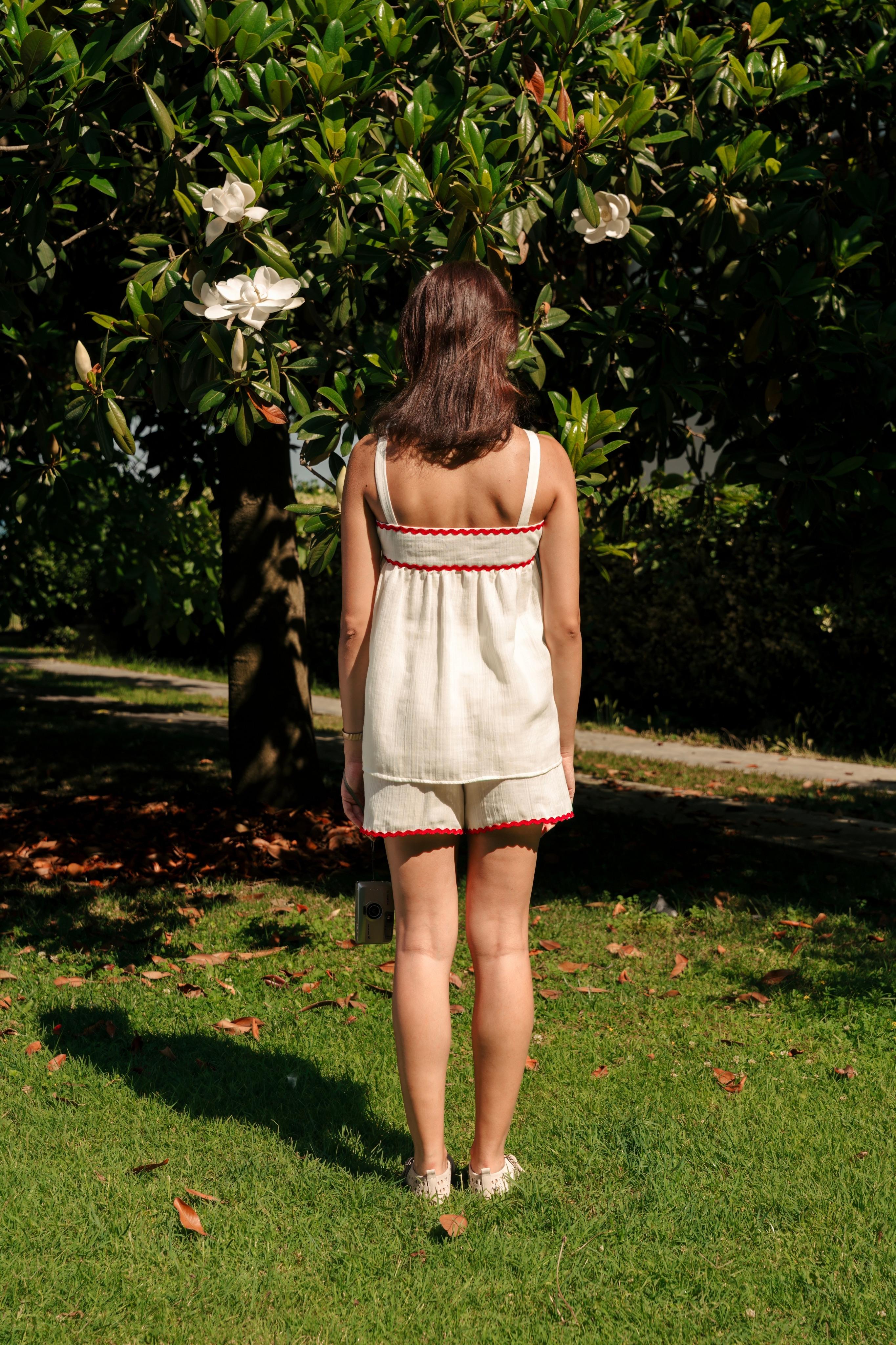 Playful Two-Piece Set in Muslin 