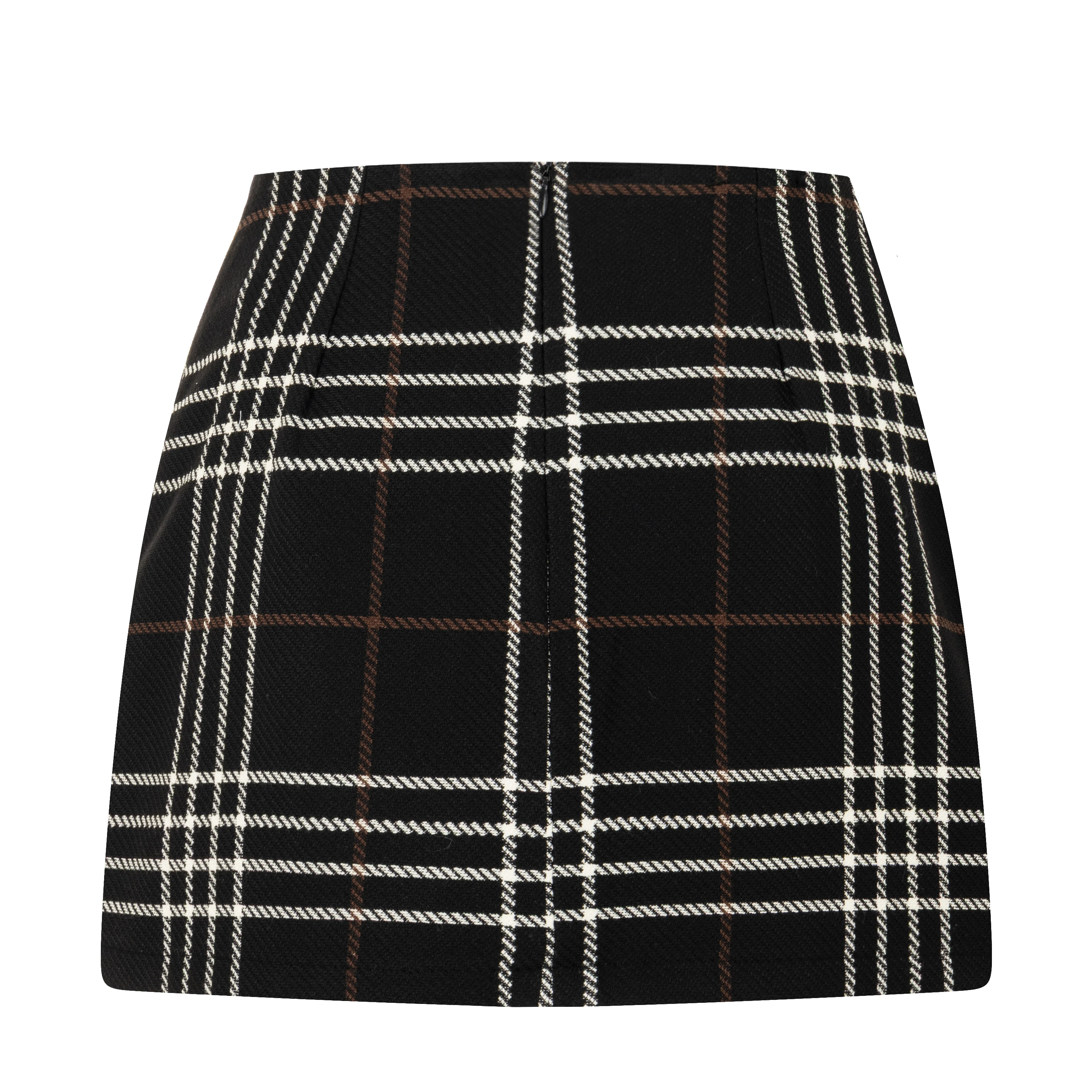 Mini Etek, Siyah Ekose