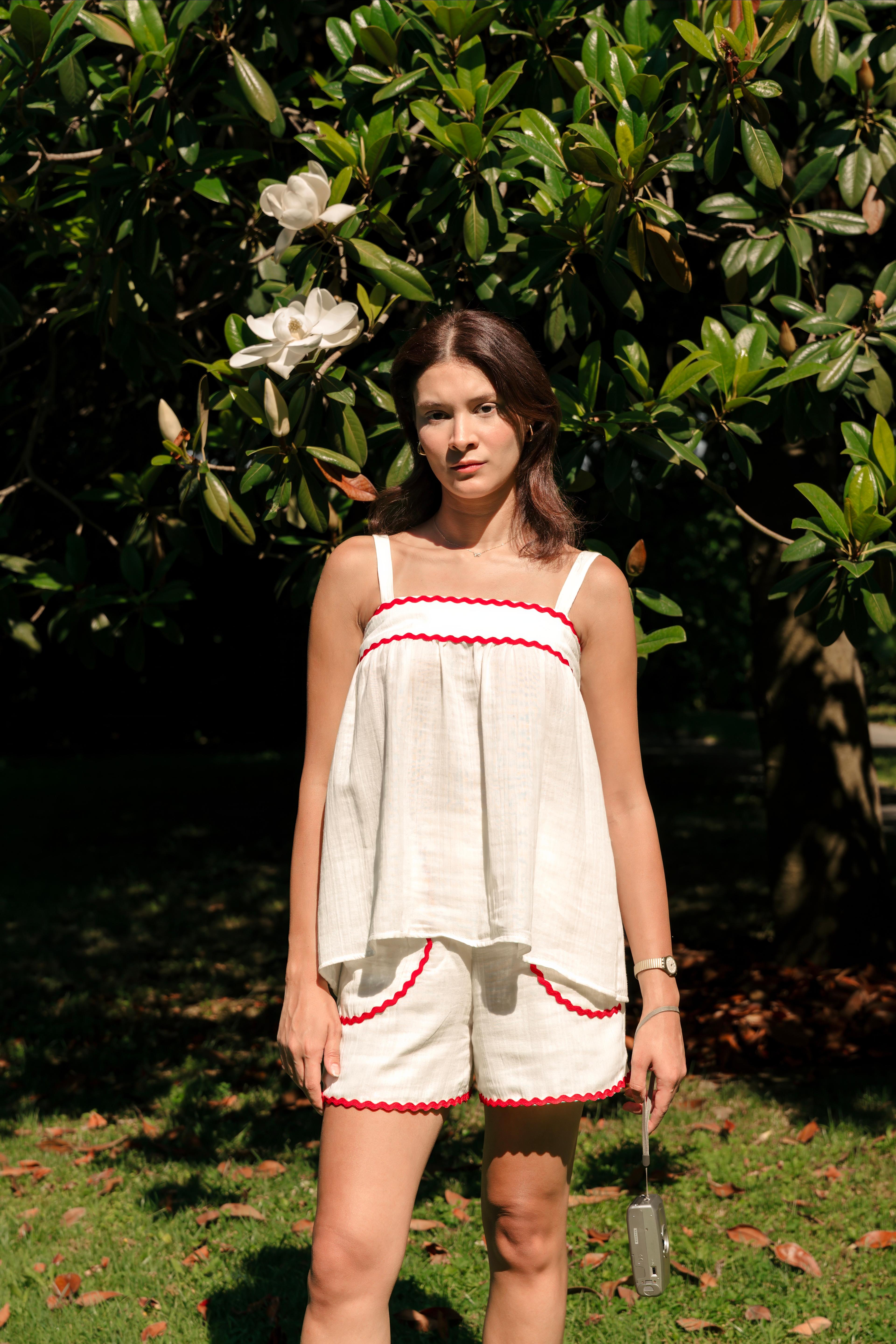 Playful Two-Piece Set in Muslin 